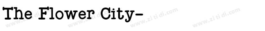 The Flower City字体转换